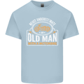 Old Man Motorcycle Motorbike Biker Funny Mens Cotton T-Shirt Tee Top Light Blue