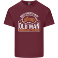 Old Man Motorcycle Motorbike Biker Funny Mens Cotton T-Shirt Tee Top Maroon