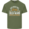 Old Man Motorcycle Motorbike Biker Funny Mens Cotton T-Shirt Tee Top Military Green