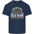 Old Man Motorcycle Motorbike Biker Funny Mens Cotton T-Shirt Tee Top Navy Blue