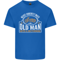 Old Man Motorcycle Motorbike Biker Funny Mens Cotton T-Shirt Tee Top Royal Blue