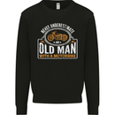 Old Man Motorcycle Motorbike Biker Funny Mens Sweatshirt Jumper Black