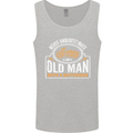 Old Man Motorcycle Motorbike Biker Funny Mens Vest Tank Top Sports Grey