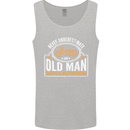 Old Man Motorcycle Motorbike Biker Funny Mens Vest Tank Top Sports Grey