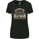Old Man Motorcycle Motorbike Biker Funny Womens Wider Cut T-Shirt Black
