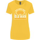 Old Man Motorcycle Motorbike Biker Funny Womens Wider Cut T-Shirt Yellow