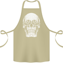 Old Man Skull With Glasses Gothic Biker Cotton Apron 100% Organic Khaki