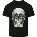 Old Man Skull With Glasses Gothic Biker Mens Cotton T-Shirt Tee Top Black