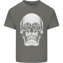 Old Man Skull With Glasses Gothic Biker Mens Cotton T-Shirt Tee Top Charcoal
