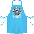 Old Man Strong Gym Age Bodybuilding Cotton Apron 100% Organic Turquoise