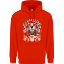 Old Man Strong Gym Age Bodybuilding Mens 80% Cotton Hoodie Bright Red