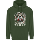 Old Man Strong Gym Age Bodybuilding Mens 80% Cotton Hoodie Forest Green