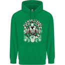 Old Man Strong Gym Age Bodybuilding Mens 80% Cotton Hoodie Irish Green