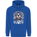Old Man Strong Gym Age Bodybuilding Mens 80% Cotton Hoodie Royal Blue