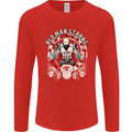 Old Man Strong Gym Age Bodybuilding Mens Long Sleeve T-Shirt Red