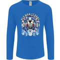 Old Man Strong Gym Age Bodybuilding Mens Long Sleeve T-Shirt Royal Blue
