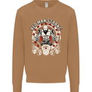 Old Man Strong Gym Age Bodybuilding Mens Sweatshirt Jumper Caramel Latte