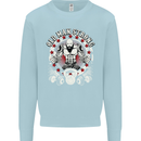 Old Man Strong Gym Age Bodybuilding Mens Sweatshirt Jumper Light Blue