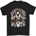 Old Man Strong Gym Age Bodybuilding Mens T-Shirt Cotton Gildan Black
