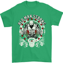 Old Man Strong Gym Age Bodybuilding Mens T-Shirt Cotton Gildan Irish Green