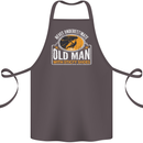 Old Man With Sticky Shoes Climbing Climber Cotton Apron 100% Organic Dark Grey
