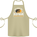 Old Man With Sticky Shoes Climbing Climber Cotton Apron 100% Organic Khaki