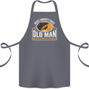 Old Man With Sticky Shoes Climbing Climber Cotton Apron 100% Organic Steel