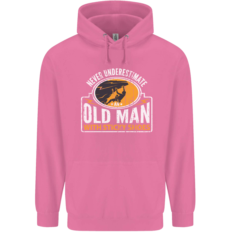 Old Man With Sticky Shoes Climbing Climber Mens 80% Cotton Hoodie Azelea