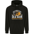 Old Man With Sticky Shoes Climbing Climber Mens 80% Cotton Hoodie Black