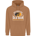 Old Man With Sticky Shoes Climbing Climber Mens 80% Cotton Hoodie Caramel Latte