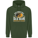 Old Man With Sticky Shoes Climbing Climber Mens 80% Cotton Hoodie Forest Green