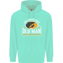 Old Man With Sticky Shoes Climbing Climber Mens 80% Cotton Hoodie Peppermint