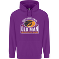 Old Man With Sticky Shoes Climbing Climber Mens 80% Cotton Hoodie Purple
