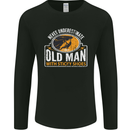 Old Man With Sticky Shoes Climbing Climber Mens Long Sleeve T-Shirt Black