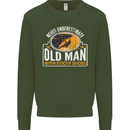 Old Man With Sticky Shoes Climbing Climber Mens Sweatshirt Jumper Forest Green