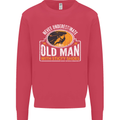 Old Man With Sticky Shoes Climbing Climber Mens Sweatshirt Jumper Heliconia