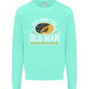 Old Man With Sticky Shoes Climbing Climber Mens Sweatshirt Jumper Peppermint