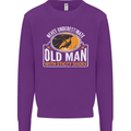 Old Man With Sticky Shoes Climbing Climber Mens Sweatshirt Jumper Purple