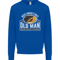 Old Man With Sticky Shoes Climbing Climber Mens Sweatshirt Jumper Royal Blue