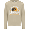 Old Man With Sticky Shoes Climbing Climber Mens Sweatshirt Jumper Sand