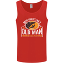 Old Man With Sticky Shoes Climbing Climber Mens Vest Tank Top Red