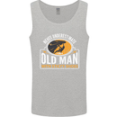 Old Man With Sticky Shoes Climbing Climber Mens Vest Tank Top Sports Grey