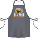 Old Man With a Bow & Arrow Funny Archery Cotton Apron 100% Organic Steel