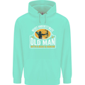 Old Man With a Bow & Arrow Funny Archery Mens 80% Cotton Hoodie Peppermint