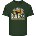 Old Man With a Bow & Arrow Funny Archery Mens Cotton T-Shirt Tee Top Forest Green
