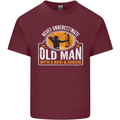 Old Man With a Bow & Arrow Funny Archery Mens Cotton T-Shirt Tee Top Maroon