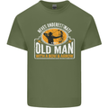Old Man With a Bow & Arrow Funny Archery Mens Cotton T-Shirt Tee Top Military Green