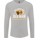 Old Man With a Bow & Arrow Funny Archery Mens Long Sleeve T-Shirt Sports Grey
