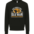 Old Man With a Bow & Arrow Funny Archery Mens Sweatshirt Jumper Black