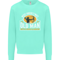 Old Man With a Bow & Arrow Funny Archery Mens Sweatshirt Jumper Peppermint